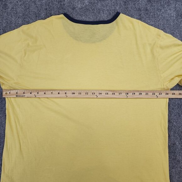 VTG Polo Ralph Lauren Shirt Mens Large Yellow Short Sleeve Hand Crafted Canoes - Picture 4 of 15